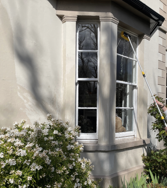 Sash window cleaning